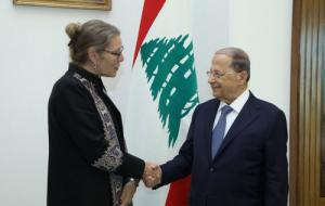 تصريح المنسّقة الخاصة للأمم المتحدة في لبنان بالإنابة برنيلا دايلر كاردل  عقب لقائها مع الرئيس ميشال عون 