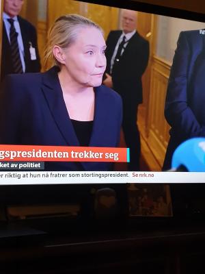 اِستقالة رئيسة مجلس نواب النروج