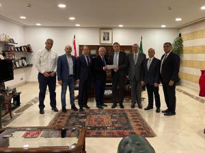 وفدٌ من الجالية اللبنانية في المملكة العربية السعودية يزور السفارة اللبنانية في الرياض