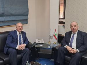 وزير الاتّصالات يستقبل السفير الروسي