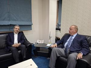 وزير الاتّصالات شارل الحاج يستقبل النائب وائل أبو فاعور